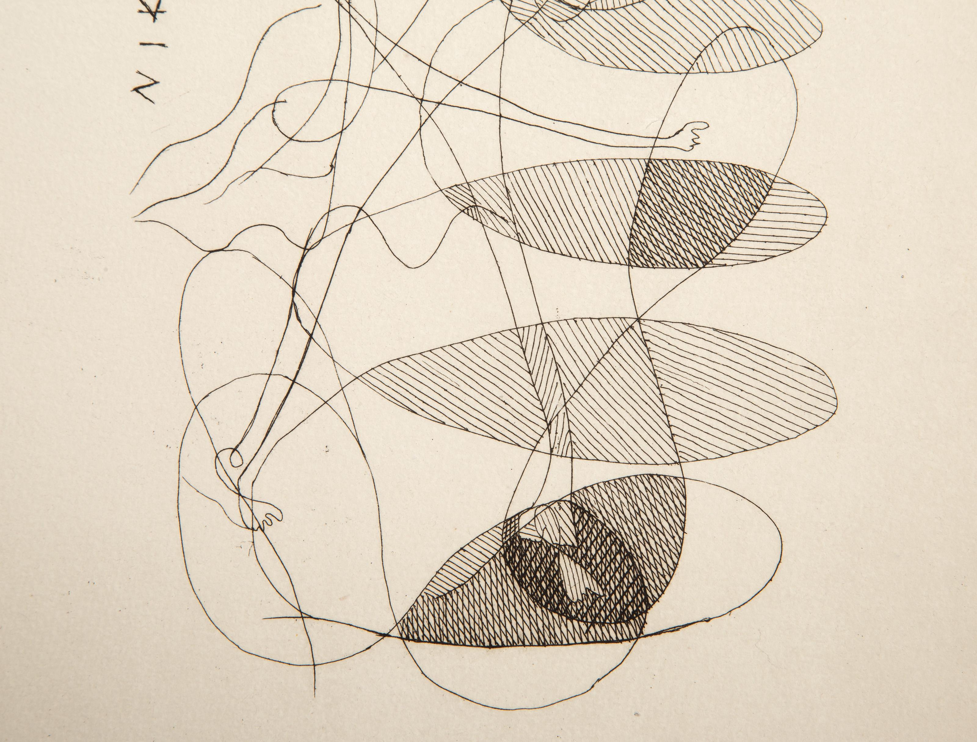 La Theogonie D'Hesiode Vallier 20K, Abstract Etching by Georges Braque For Sale 2