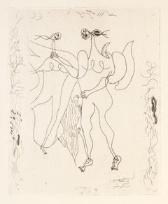La Theogonie D'Hesiode Vallier 20L, Abstract Etching by Georges Braque