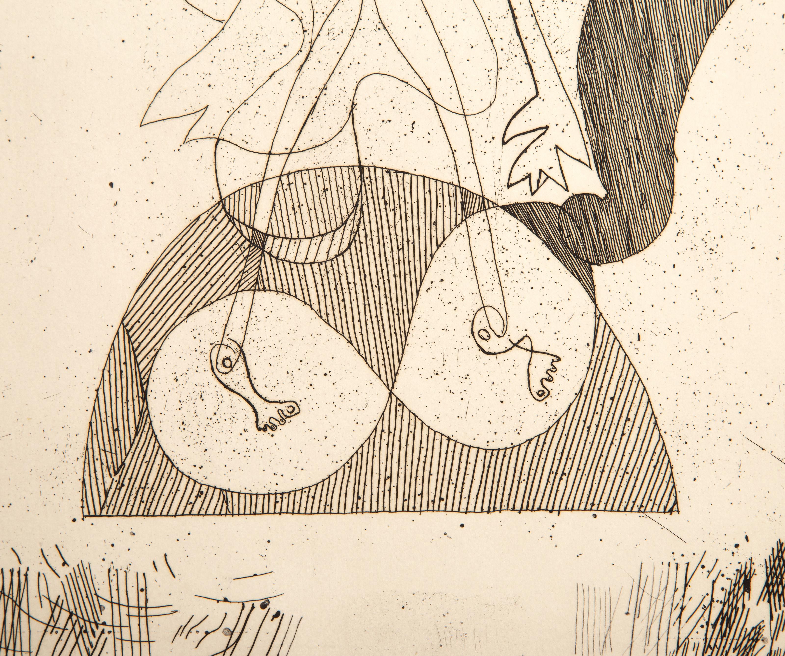 La Theogonie d'Hesiode Vallier 20P, Cubist Etching by Georges Braque 1