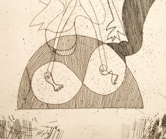 La Theogonie d'Hesiode Vallier 20P, Cubist Etching by Georges Braque