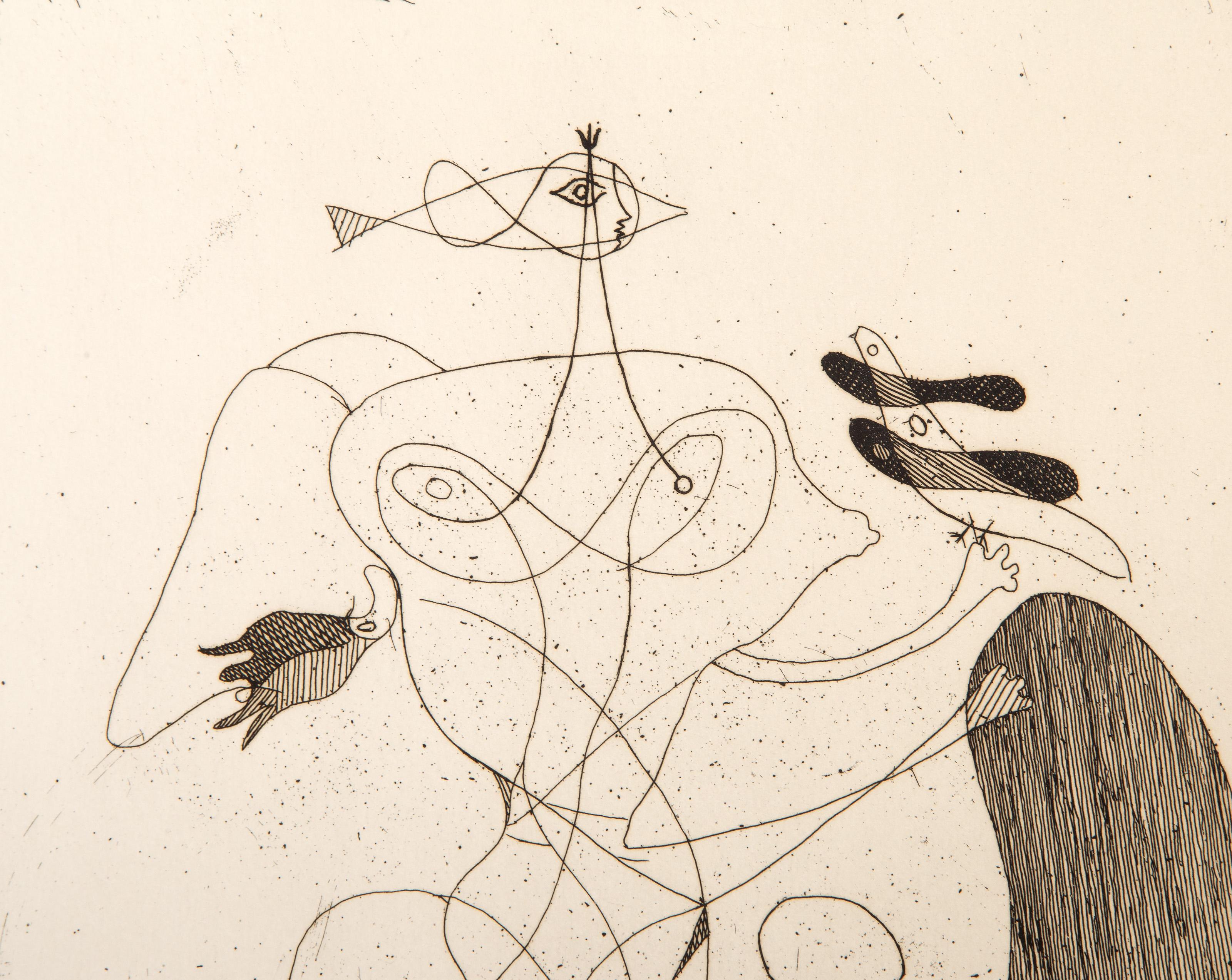 La Theogonie d'Hesiode Vallier 20P, Cubist Etching by Georges Braque 2