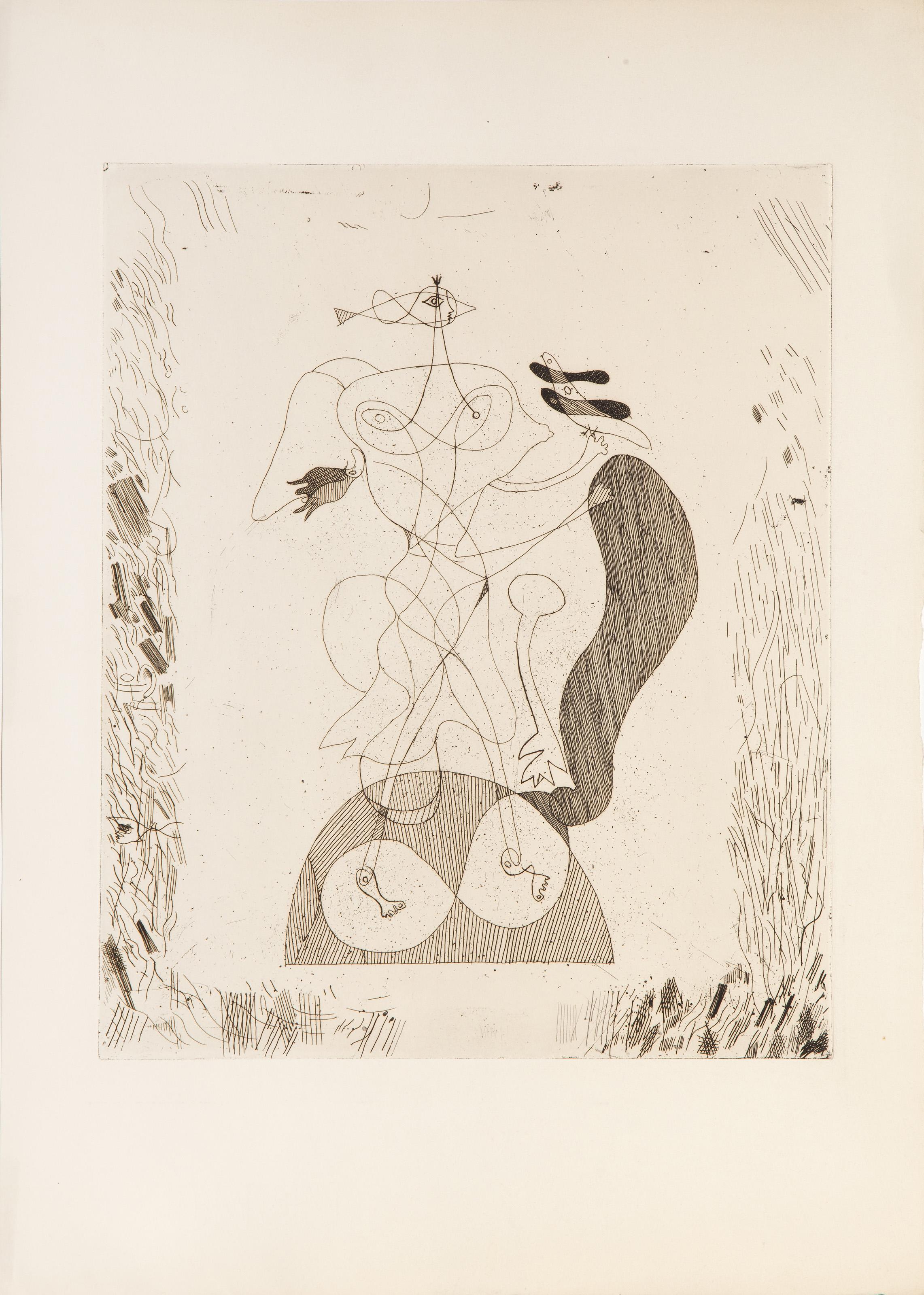 La Theogonie d'Hesiode Vallier 20P, Cubist Etching by Georges Braque 3