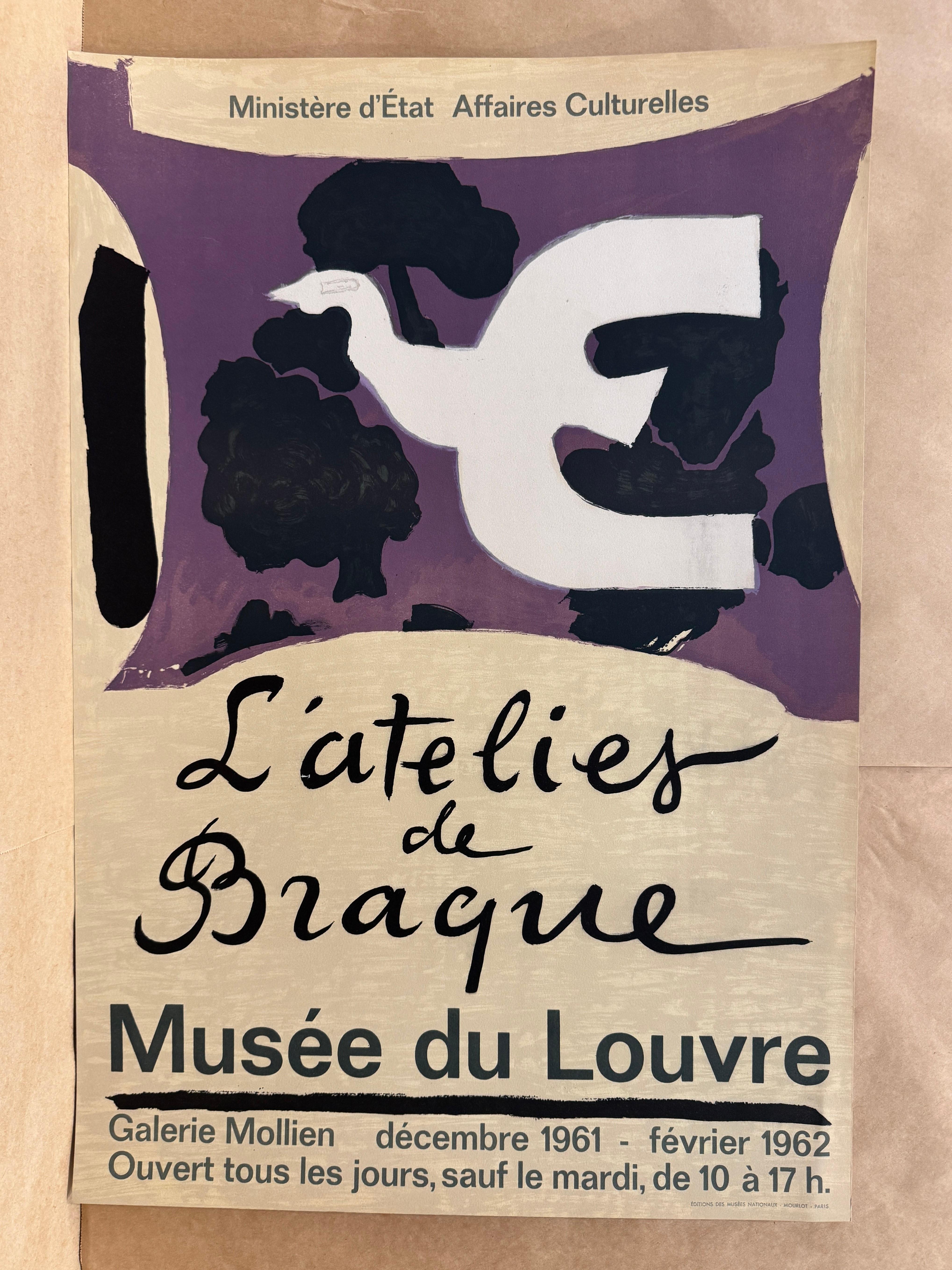 L'atelier- Musée du Louvre d'après Georges Braque, 1961 en vente 1
