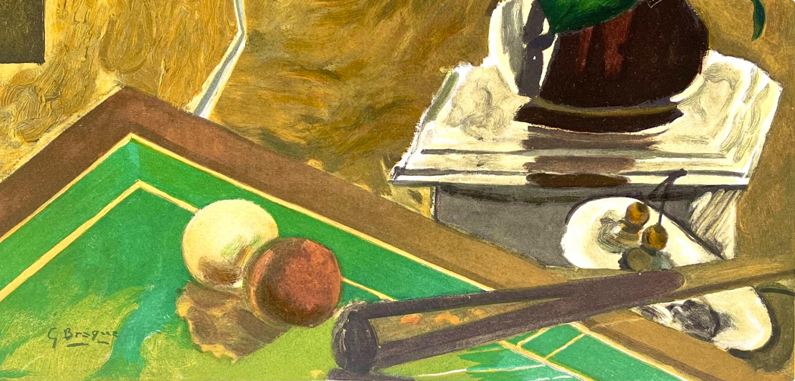 Le billard jaune, Une Aventure méthodique, Georges Braque For Sale 1