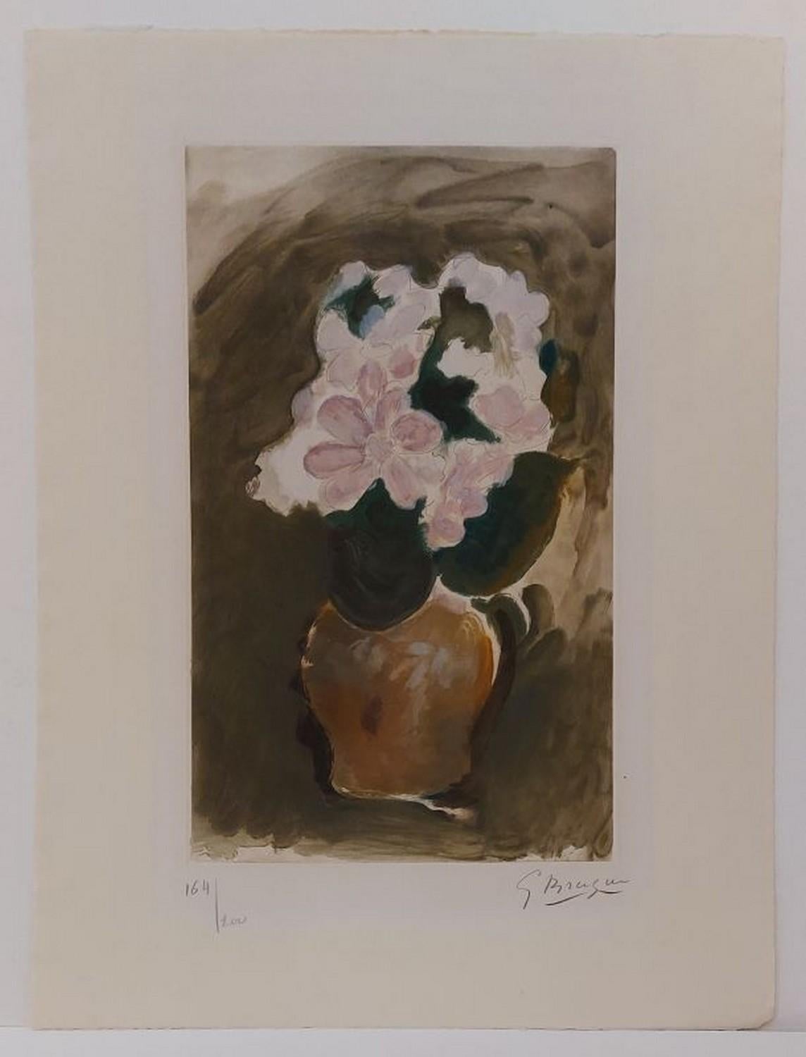 Le Bouquet rose  - Print by Georges Braque