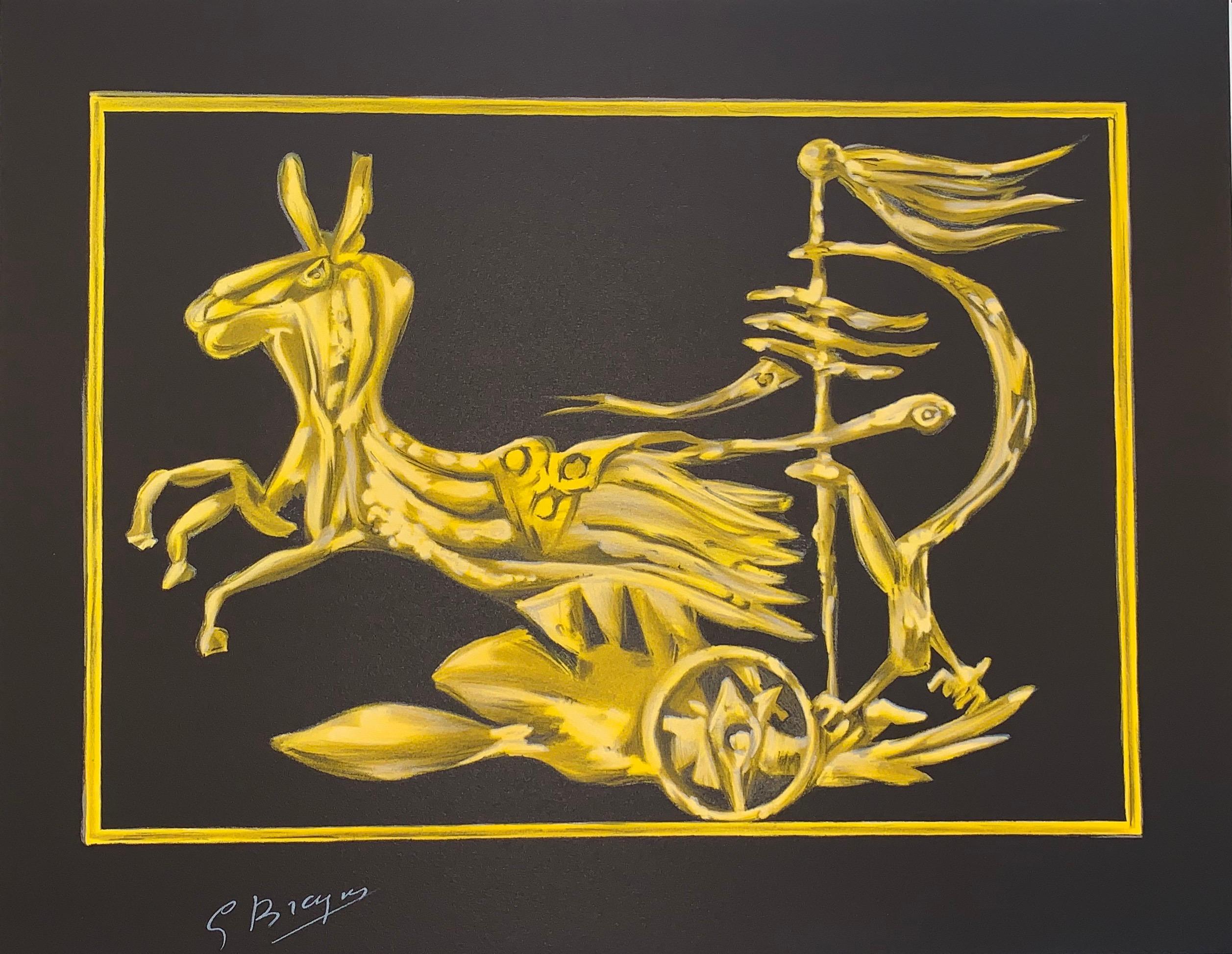 Color lithograph after a gouache by Georges Braque from the edition of 398 published by Armand & Georges Israel in 1988. Printed signature.

 Artwork entirely made in France: from the production of the Vélin d’Arches paper in Arches in the Vosges