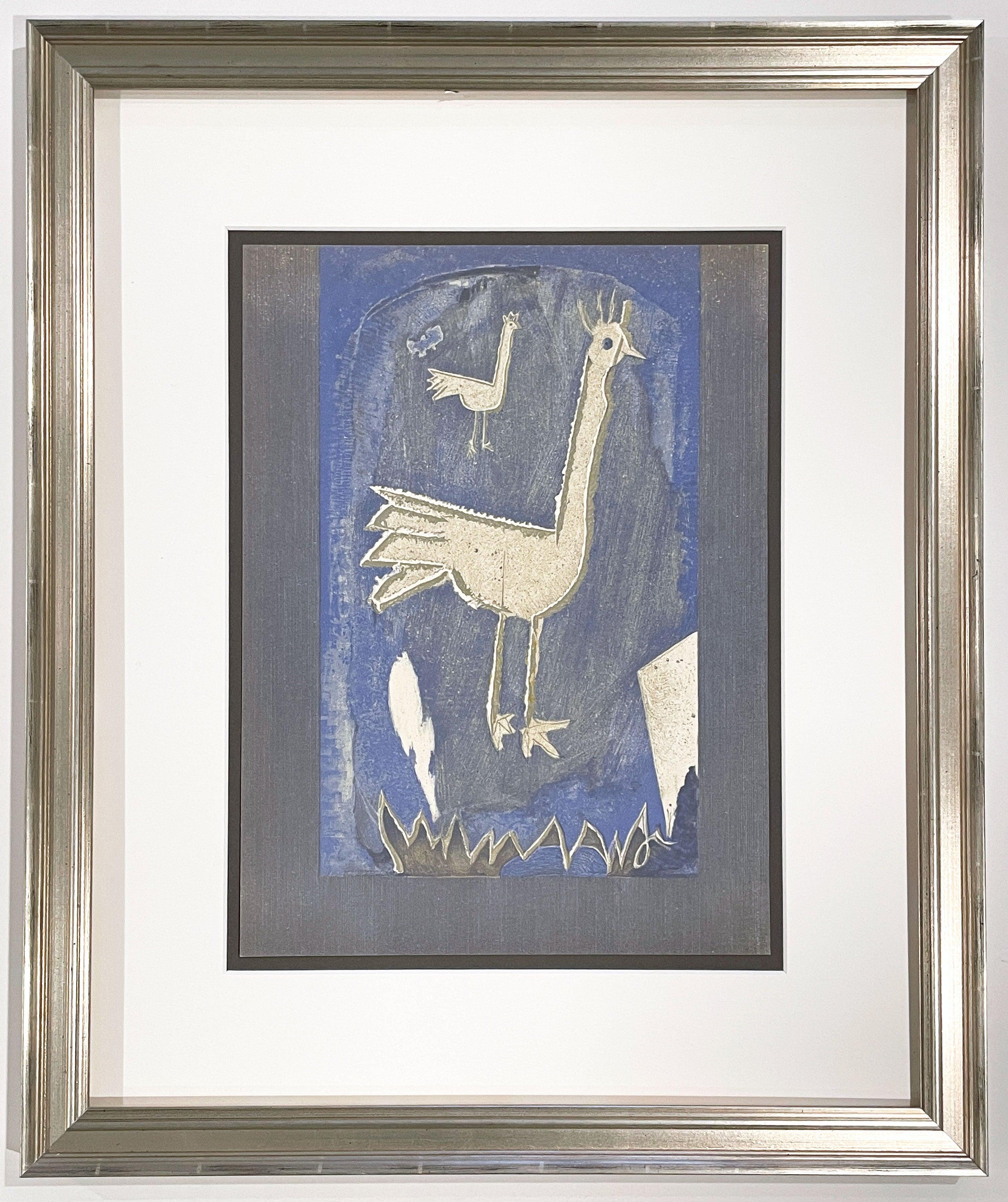 Le Coq, da Verve Vol VII No. 27-28 - Print di Georges Braque