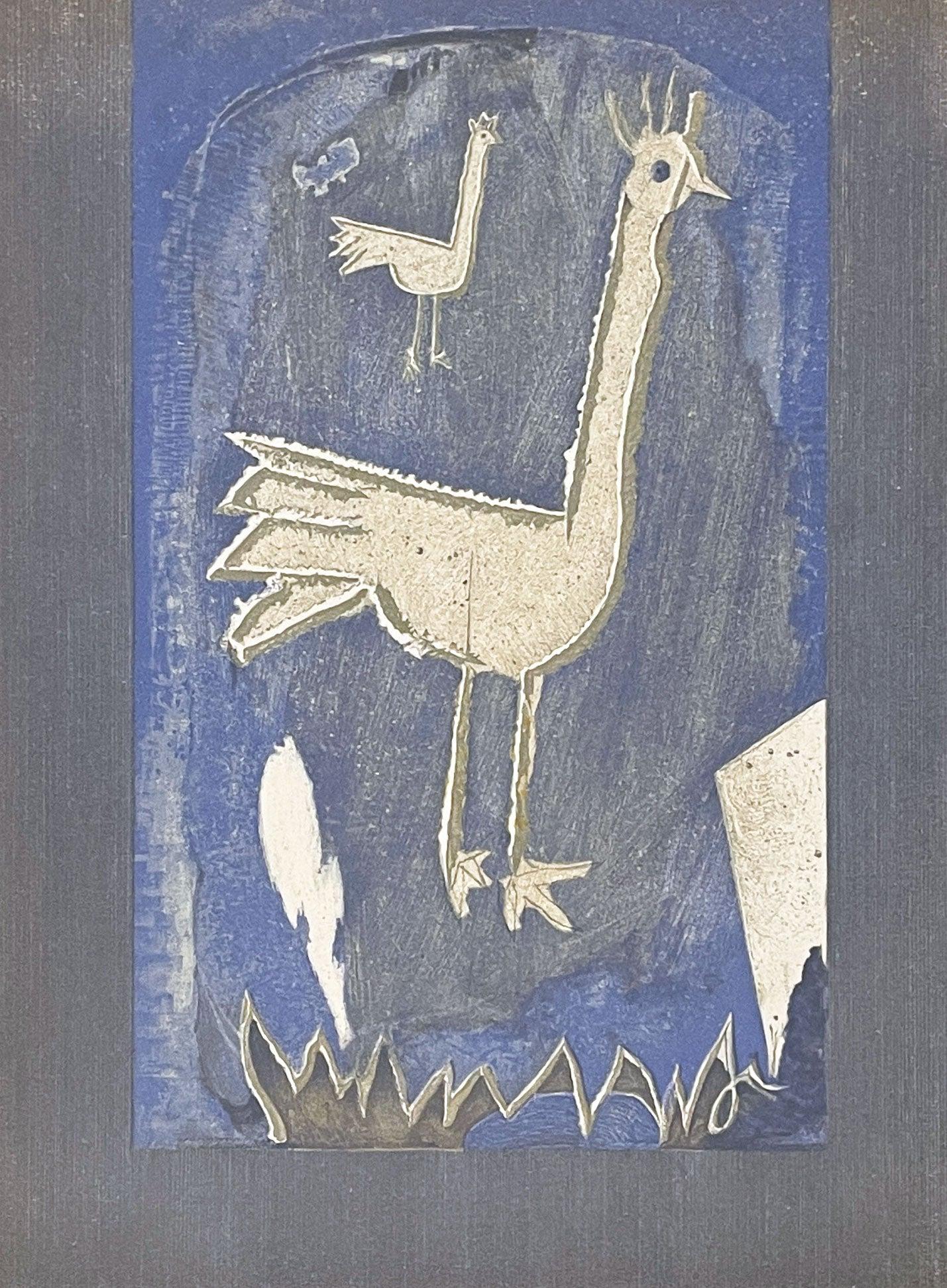 Animal Print di Georges Braque - Le Coq, da Verve Vol VII No. 27-28