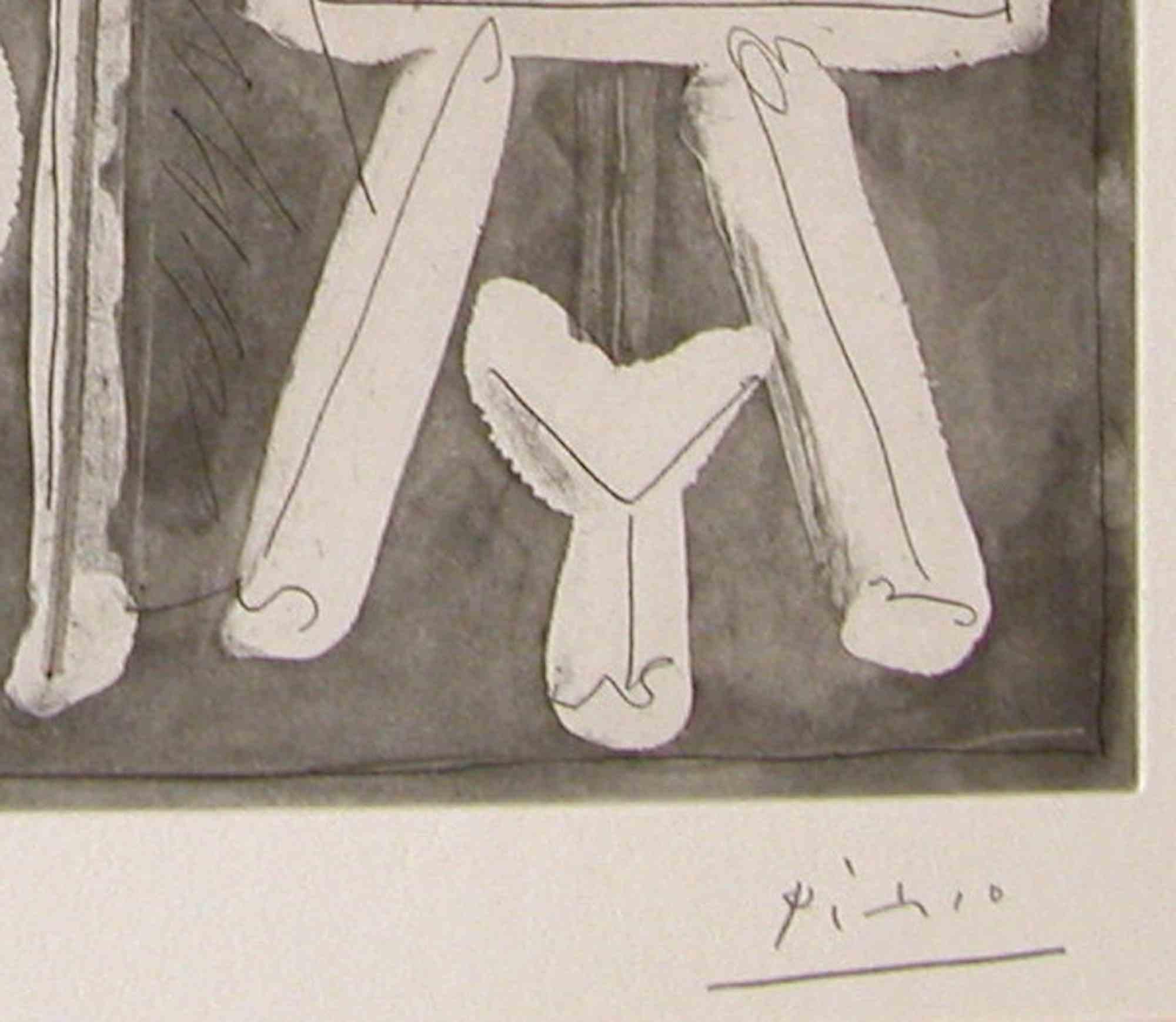 Le Modèle et son Peintre - Etching by Georges Braque - 1963 For Sale 1
