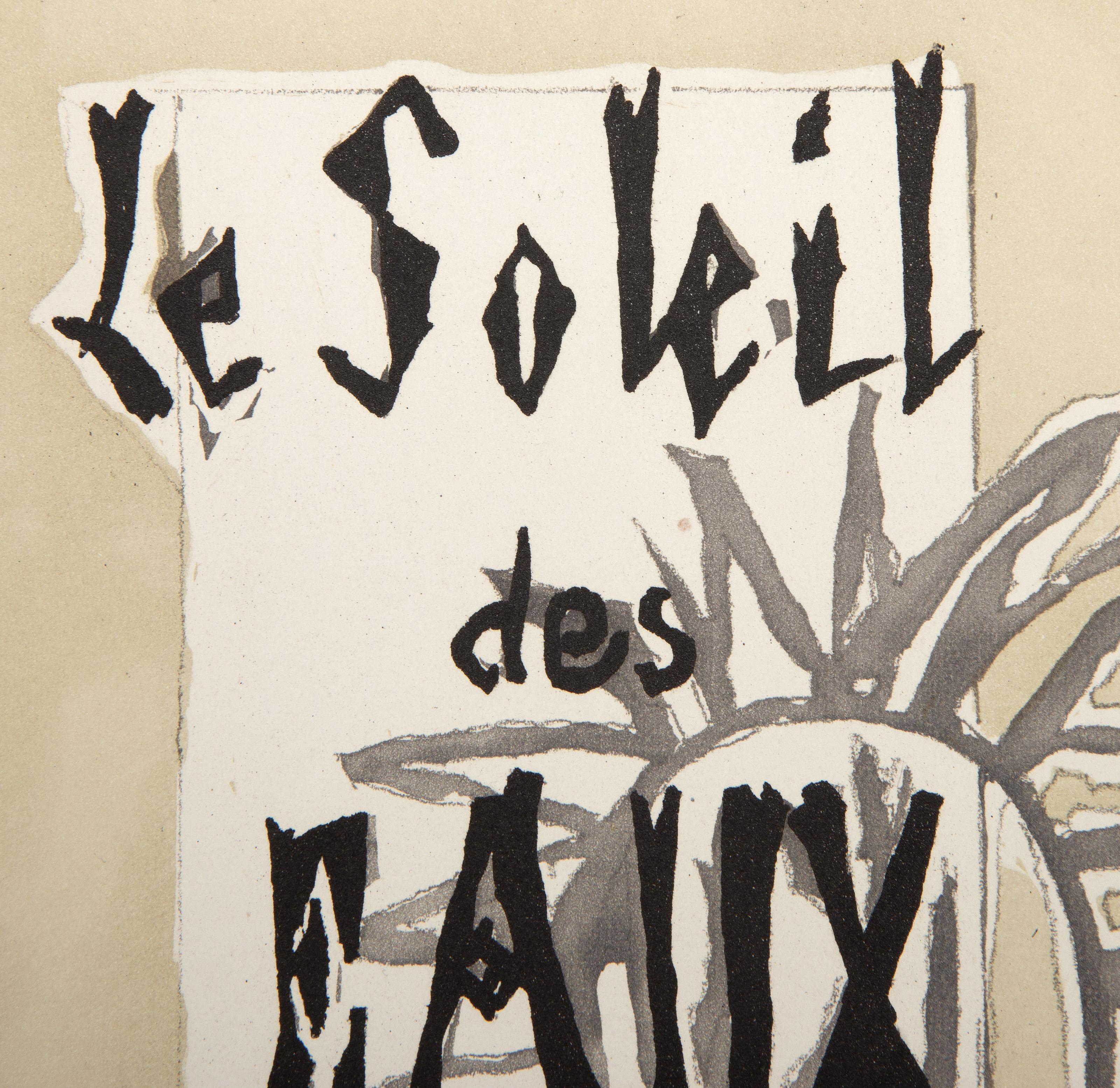 Le Soleil Des Eaux (Vallier 47), Radierung von Georges Braque im Angebot 1