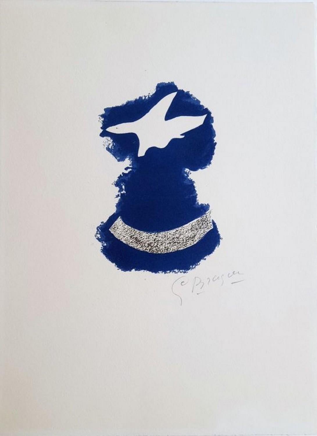Georges Braque Abstract Print – Le tir à l'arc (Frontispiz)