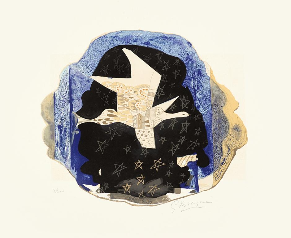 Georges Braque Figurative Print - Les Étoiles (Stars), 1959