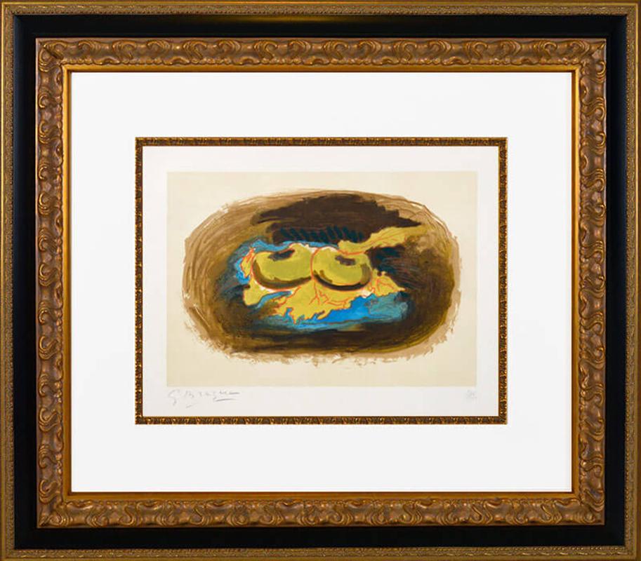 Esche und Blätter von Pommes et Feuilles (Eichel und Blätter – Print von Georges Braque