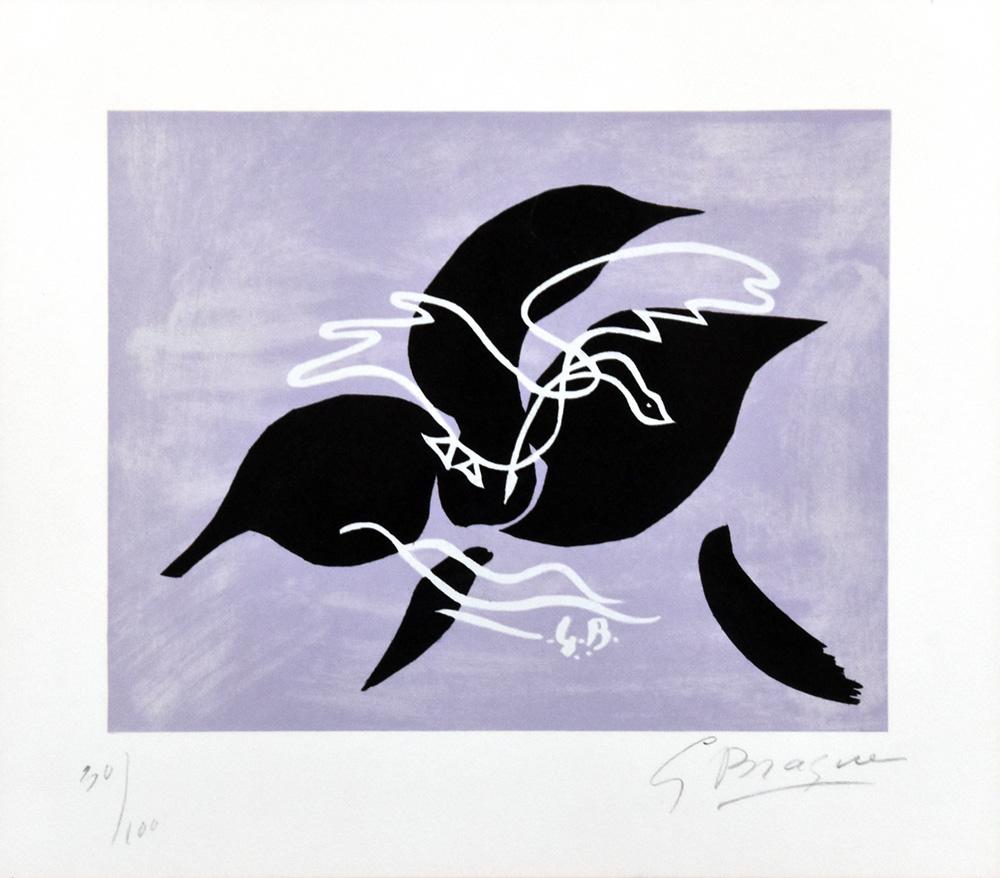 Georges Braque Figurative Print - L’essor (The Flight) II, 1962