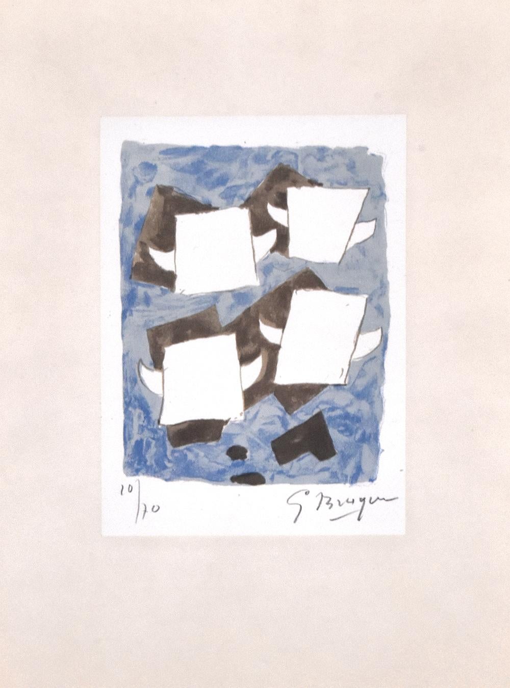 Georges Braque Figurative Print – Lithographie aus Le tir à l'arc (Das Bogenschießen)