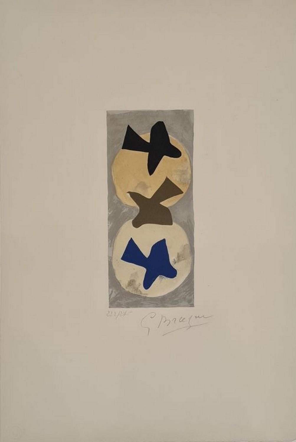 Georges Braque Abstract Print - Moon and sun I