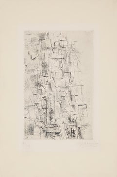 Nature morte I (Natura morta I) - Moderno, Astratto, Acquaforte, Bianco e Nero