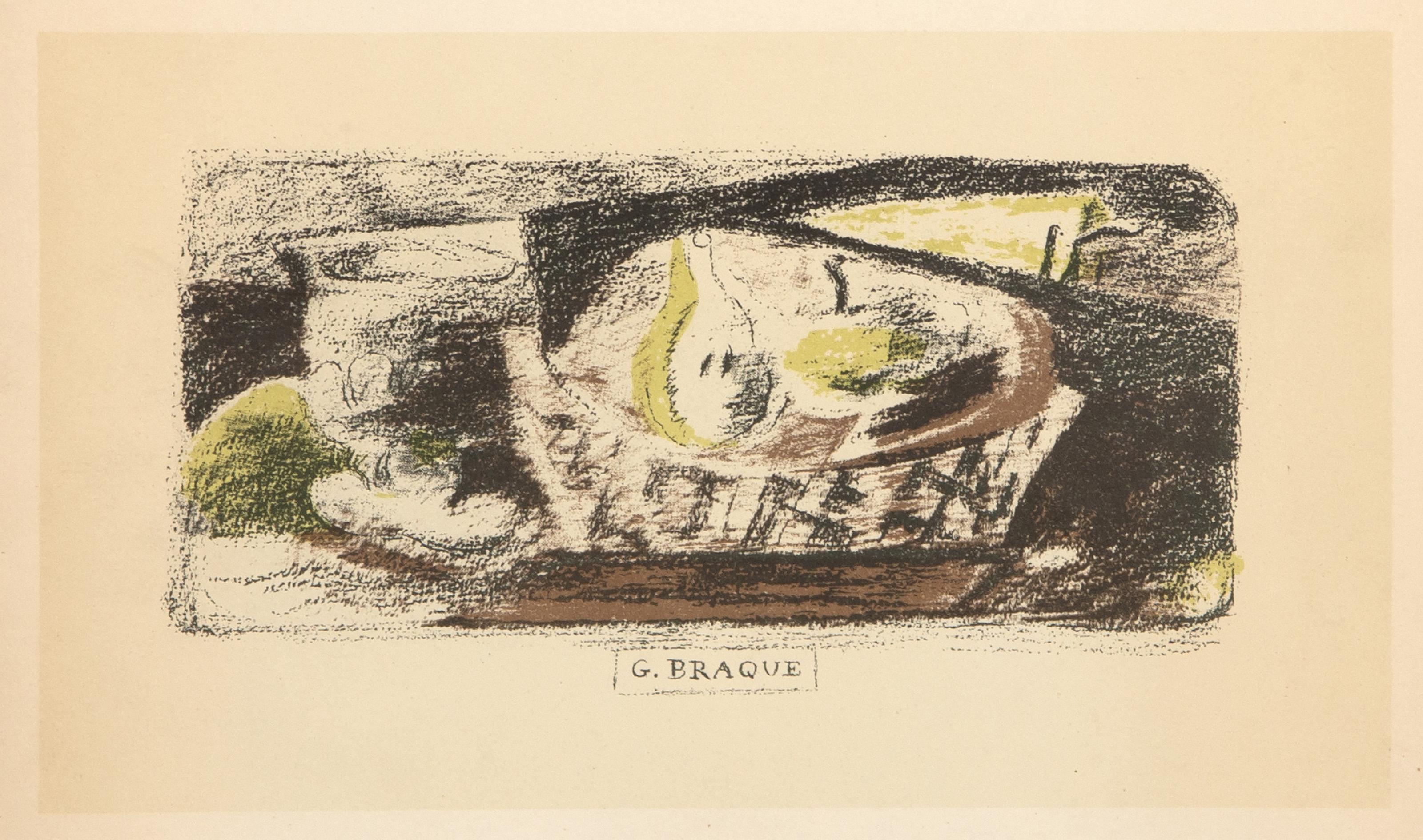 Nature Morte III, litografia offset moderna di Georges Braque
