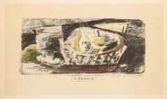 Nature Morte III, litografia offset moderna di Georges Braque