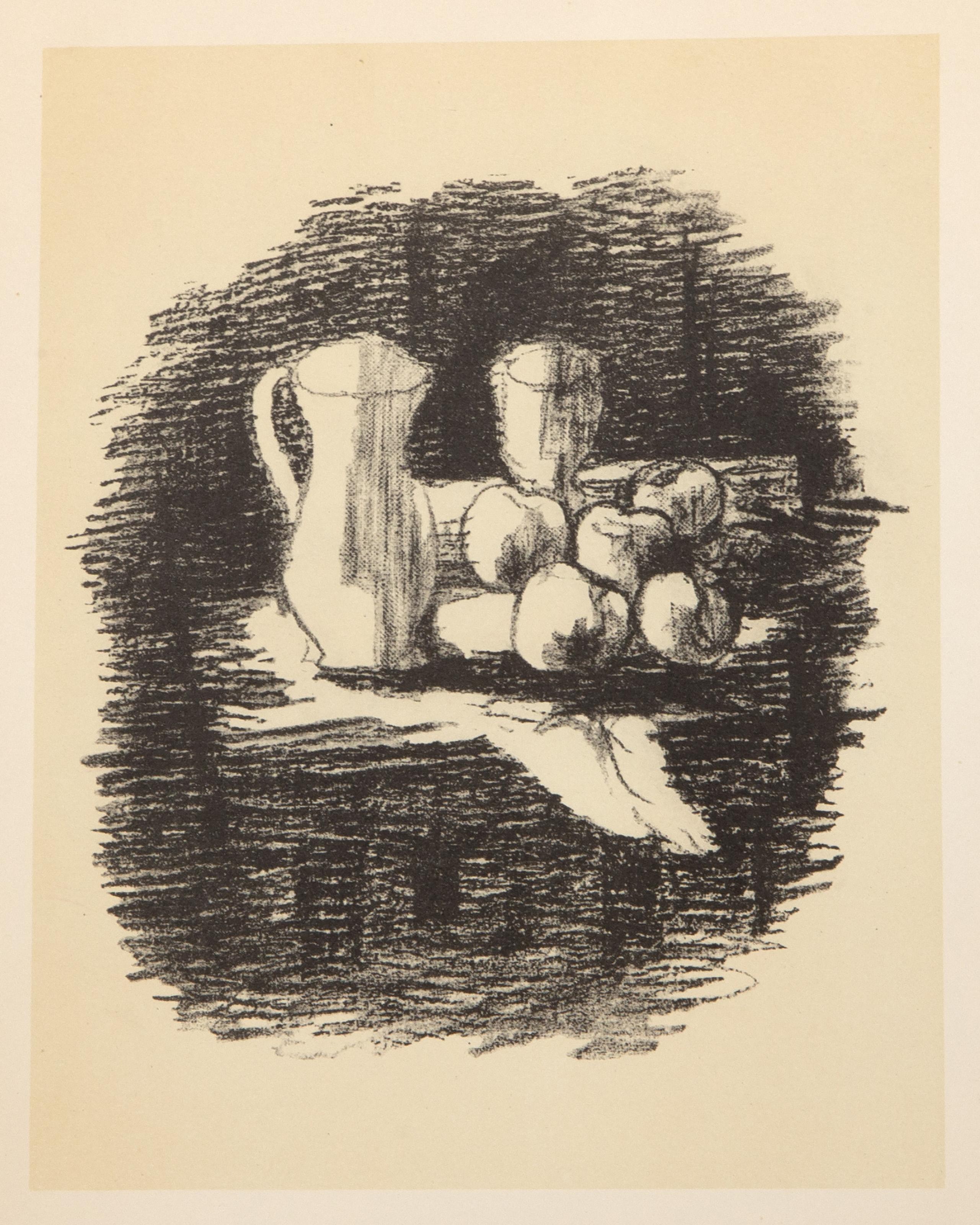  Georges Braque, French (1882 - 1963) -  Nature Morte, Year: circa 1963, Medium: Offset Lithograph, Image Size: 7.5 x 6 inches, Size: 13.5 x 10 in. (34.29 x 25.4 cm) 
