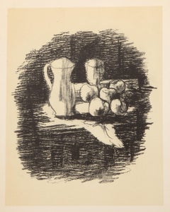 Nature Morte, litografia offset moderna di Georges Braque