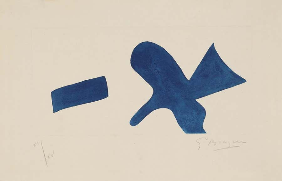 no title / "Oiseau bleu"