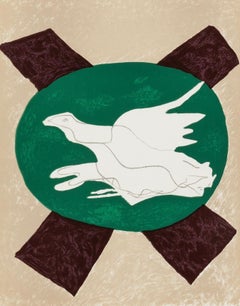 Oiseau sur fond de X (Vallier 122), Société internationale d'art XXe siècle