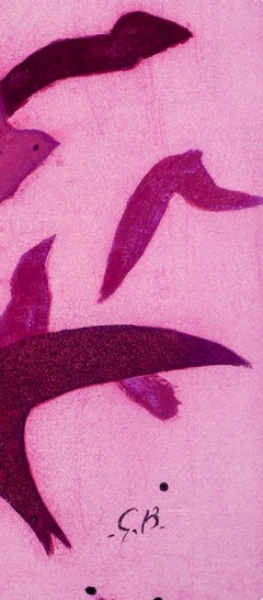Oiseaux, Rose (Vallier 183), Paroles peintes I, Georges Braque