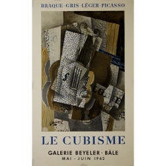 Affiche originale de 1962 pour l'exposition historique "Le Cubisme" en Suisse