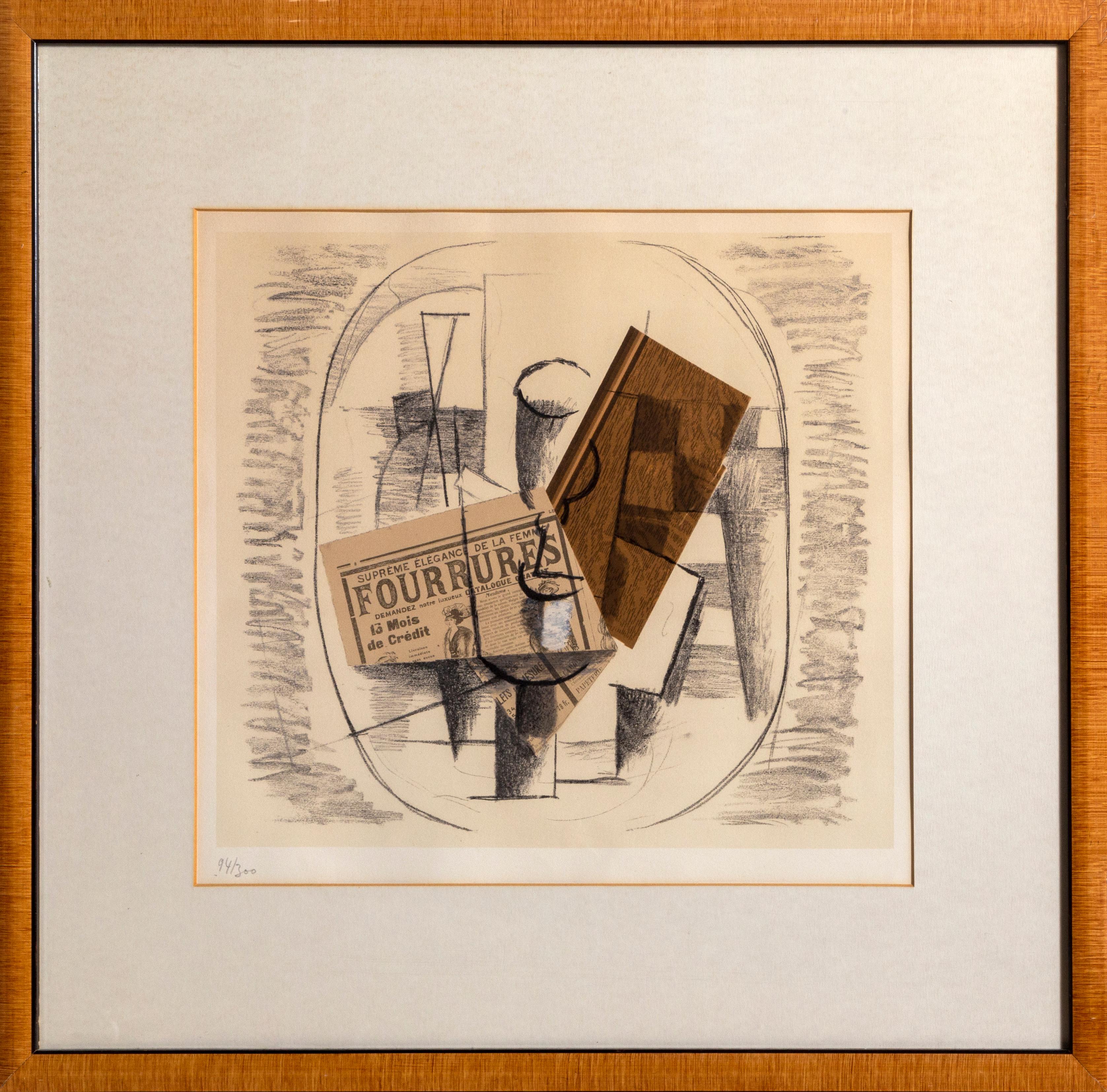 Papier Colle II, Cubist Composition by Georges Braque 1963