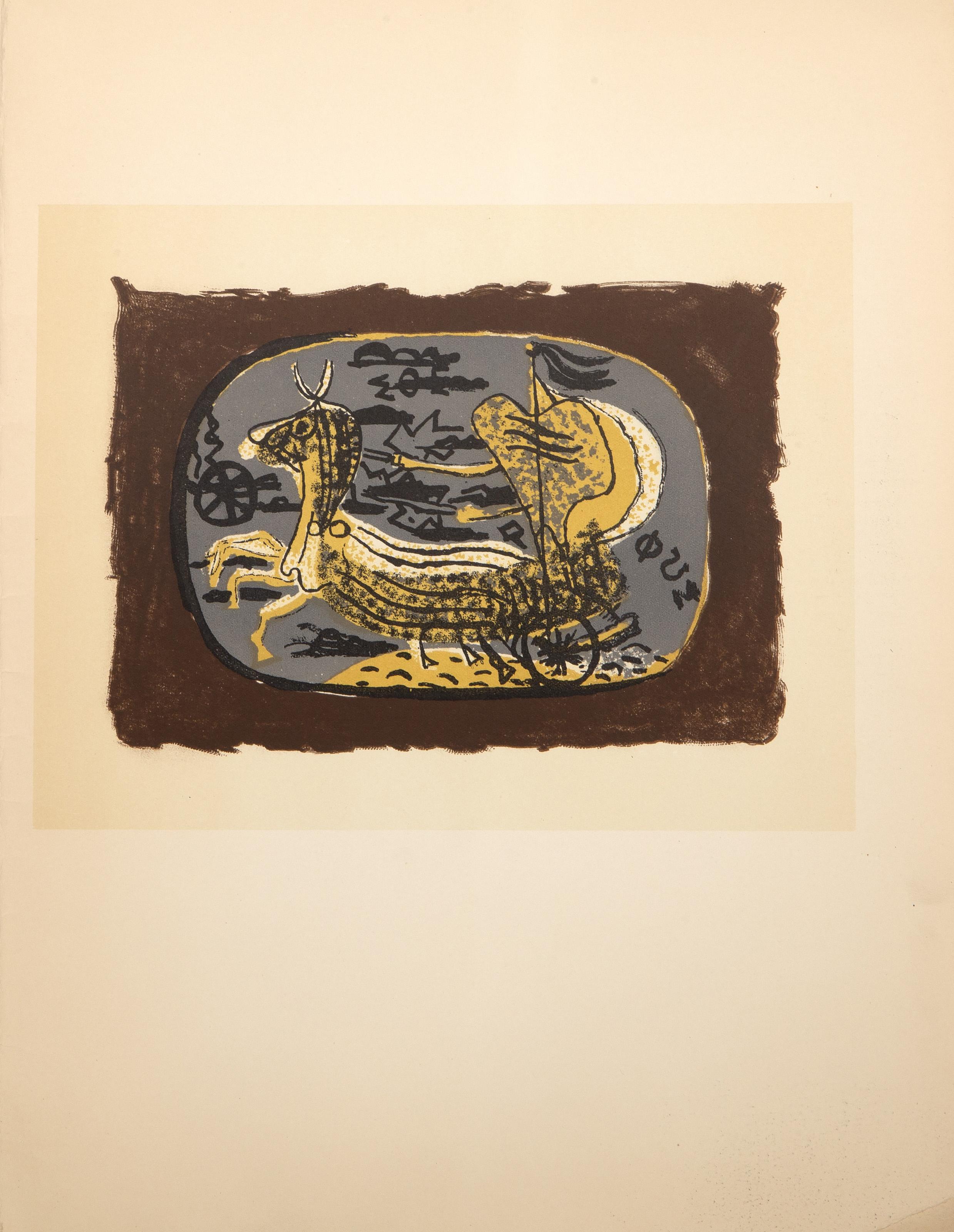 Phaéton, Modern Offset Lithograph by Georges Braque For Sale 3