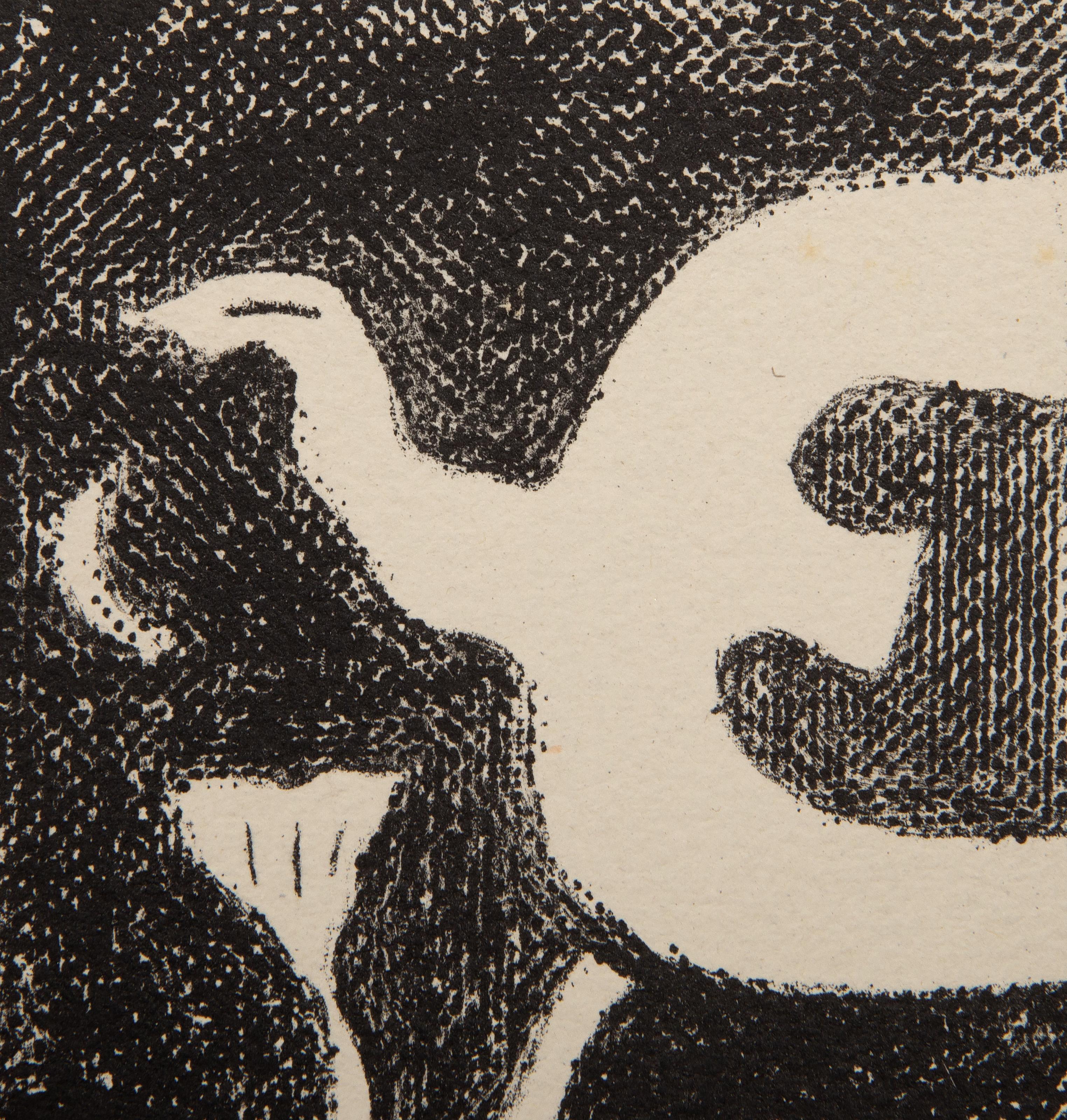 Poesie de mots inconnus, Litografia di Georges Braque 1
