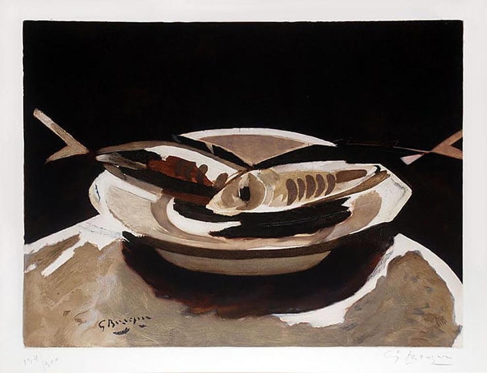 Georges Braque Still-Life Print - Poissons (Fish)