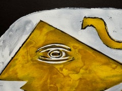 Profil Grec - original modern lithograph by classical modernist Georges Braque