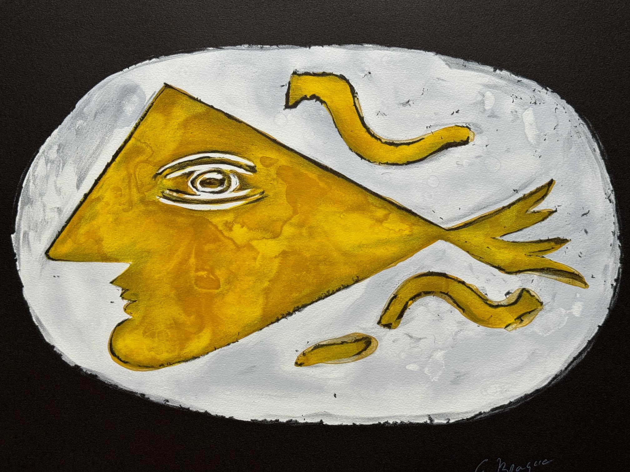 Profil Grec - litografia moderna originale del modernista classico Georges Braque in vendita 4