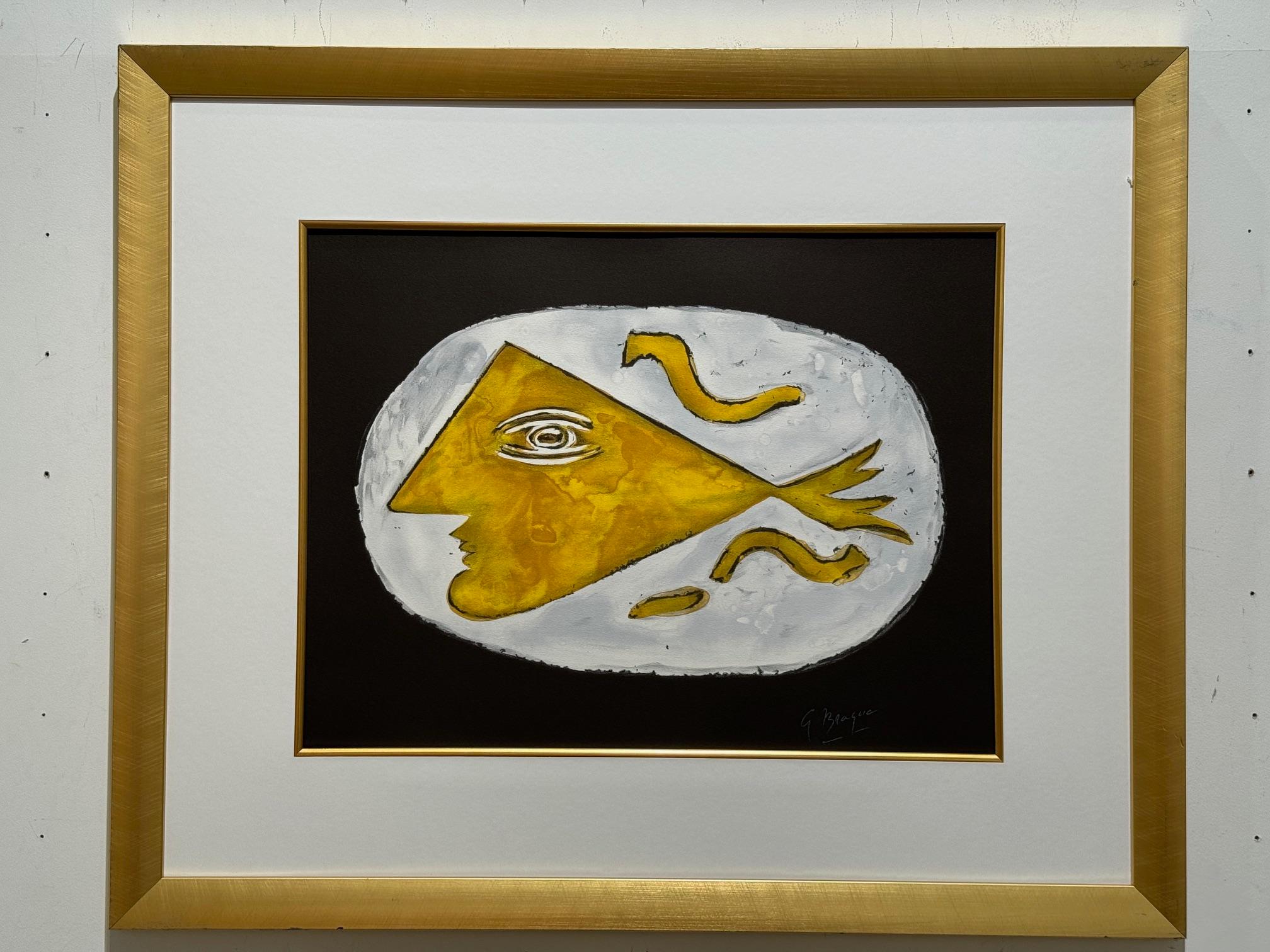 Profil Grec - litografia moderna originale del modernista classico Georges Braque in vendita 5