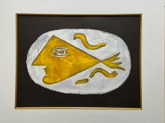 Profil Grec - litografia moderna originale del modernista classico Georges Braque