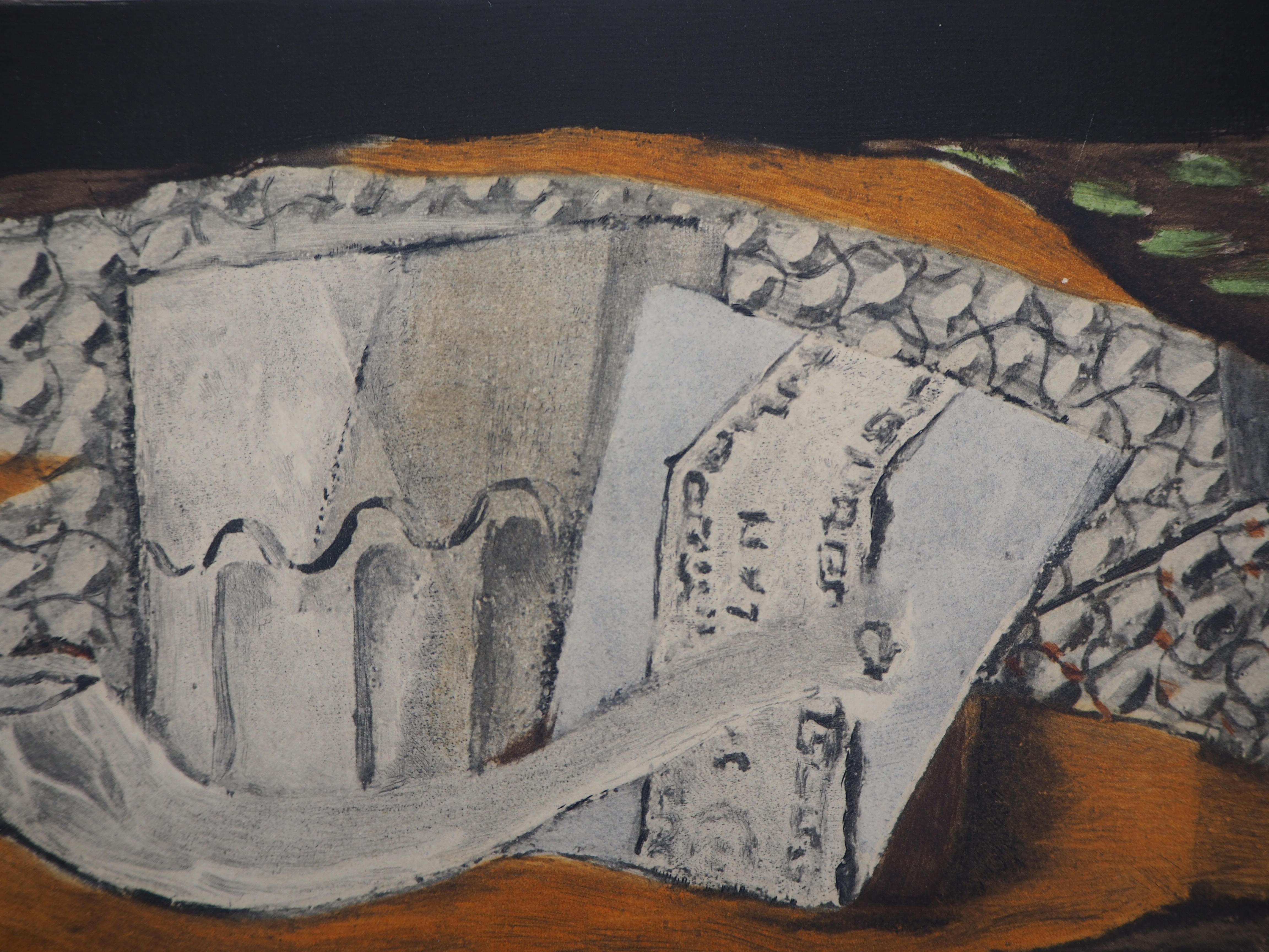 Georges BRAQUE
Stilleben mit Glas und Pfeife, 1959

Original Radierung mit Aquatinta
Gedruckte Unterschrift auf der Platte
Nummeriert / 350
Auf Pergament 30 x 56 cm (ca. 12 x 22 Zoll)

REFERENZEN : Gesamtkatalog der Grafiken von Georges Braque, par