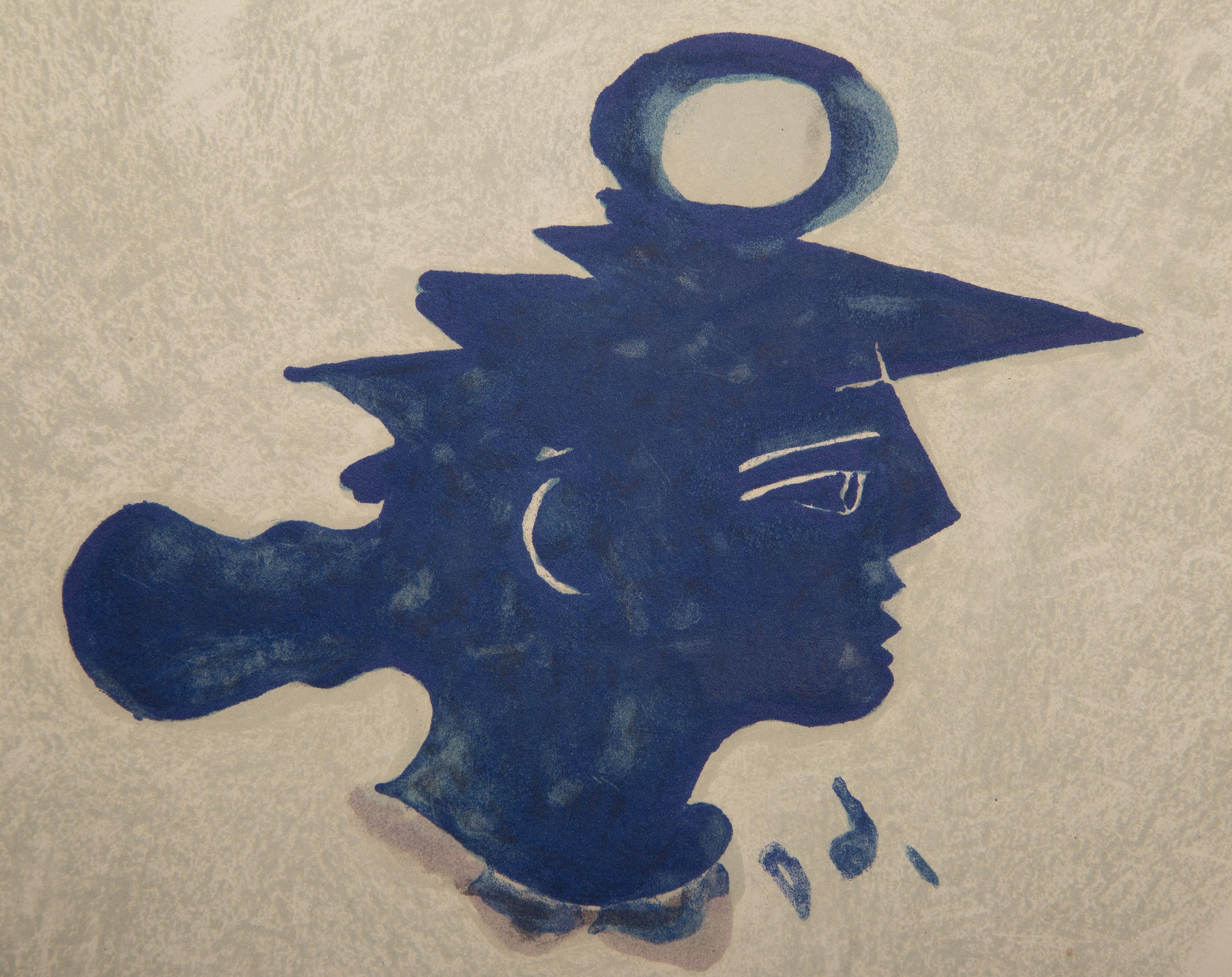Tete Grecque, Litografia di Georges Braque 1
