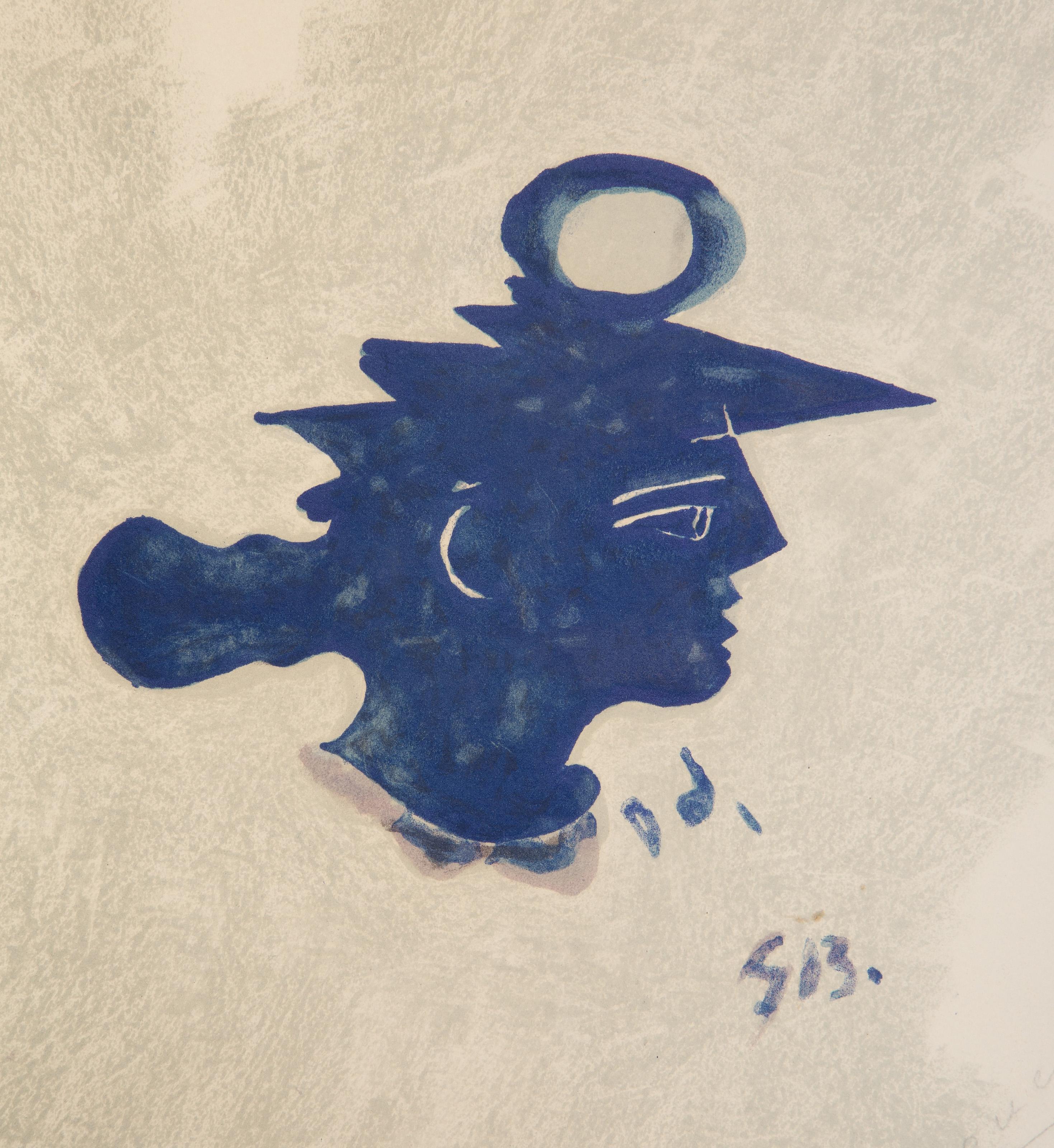 Tete Grecque, Litografia di Georges Braque 2