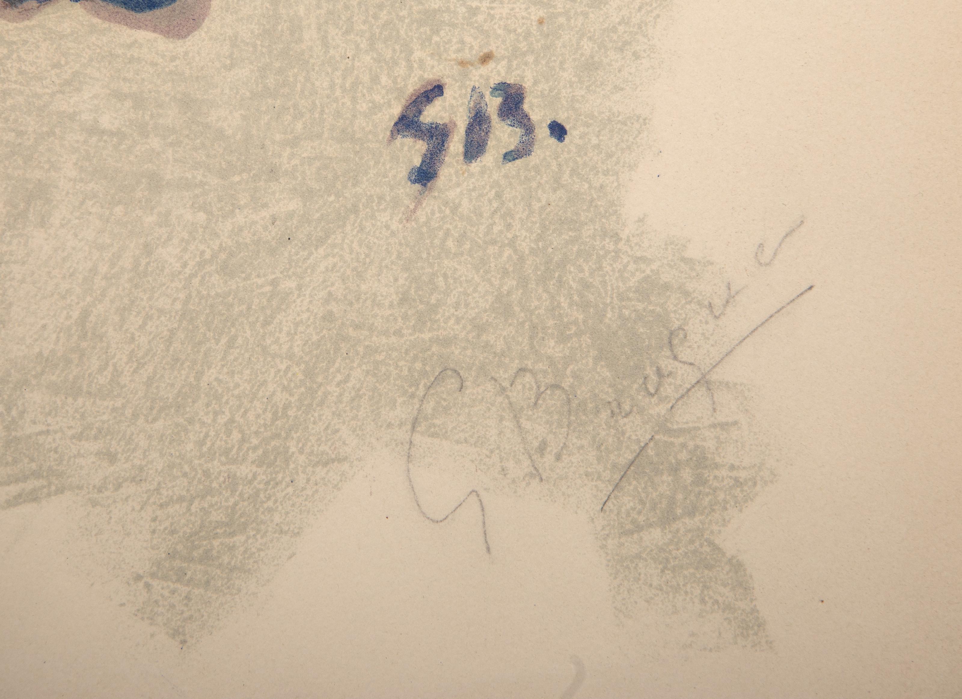 Tete Grecque, Litografia di Georges Braque 3
