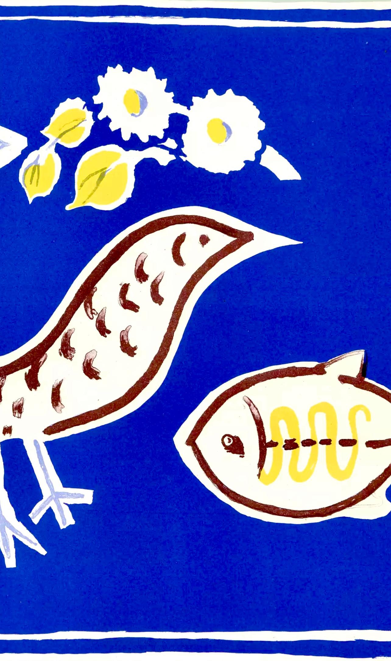 L'oiseau, gravures d'école, Georges Braque en vente 1