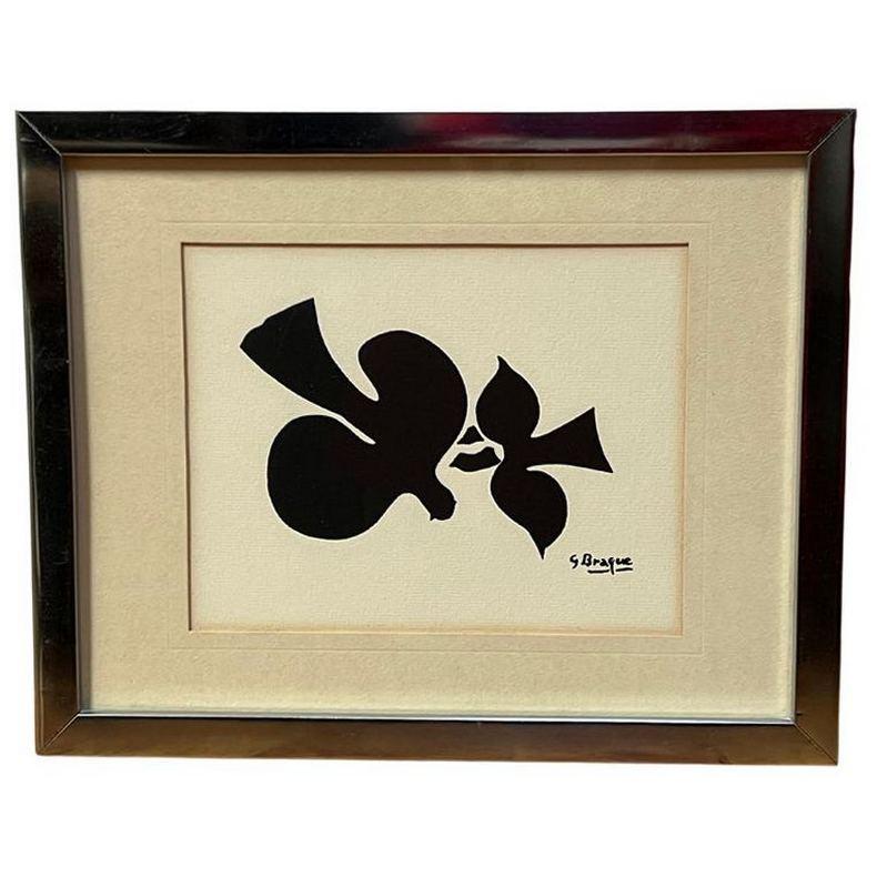 "Two Doves in Flight" Silscreen by George Braque - Print by Georges Braque