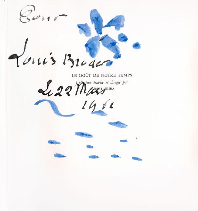 Georges Braque Figurative Print – Ohne Titel (Fleur Tombe), 1962