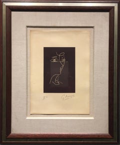 Vallier 153: Le Tir a L'arc, 26" x 21" Lithograph by Georges Braque, c.