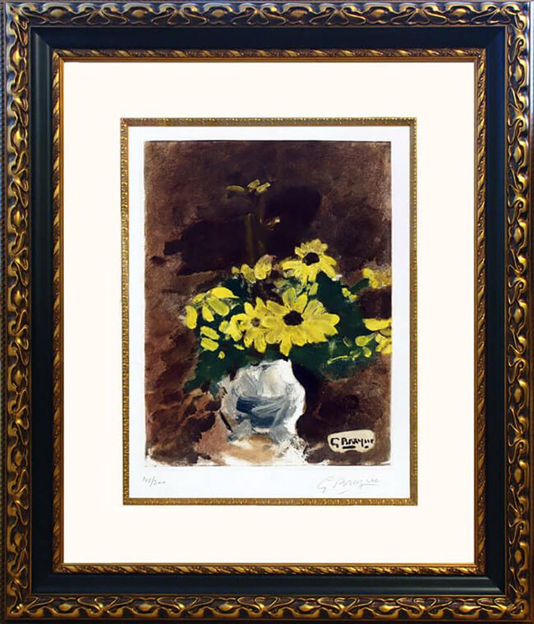 Vase de Fleurs Jaunes (Vase of Yellow Flowers) - Print by Georges Braque