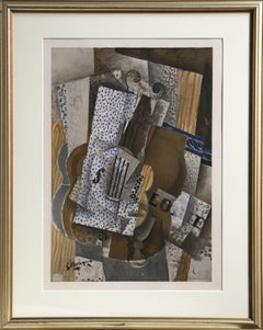Violin Melodie, Cubist Composition by Georges Braque