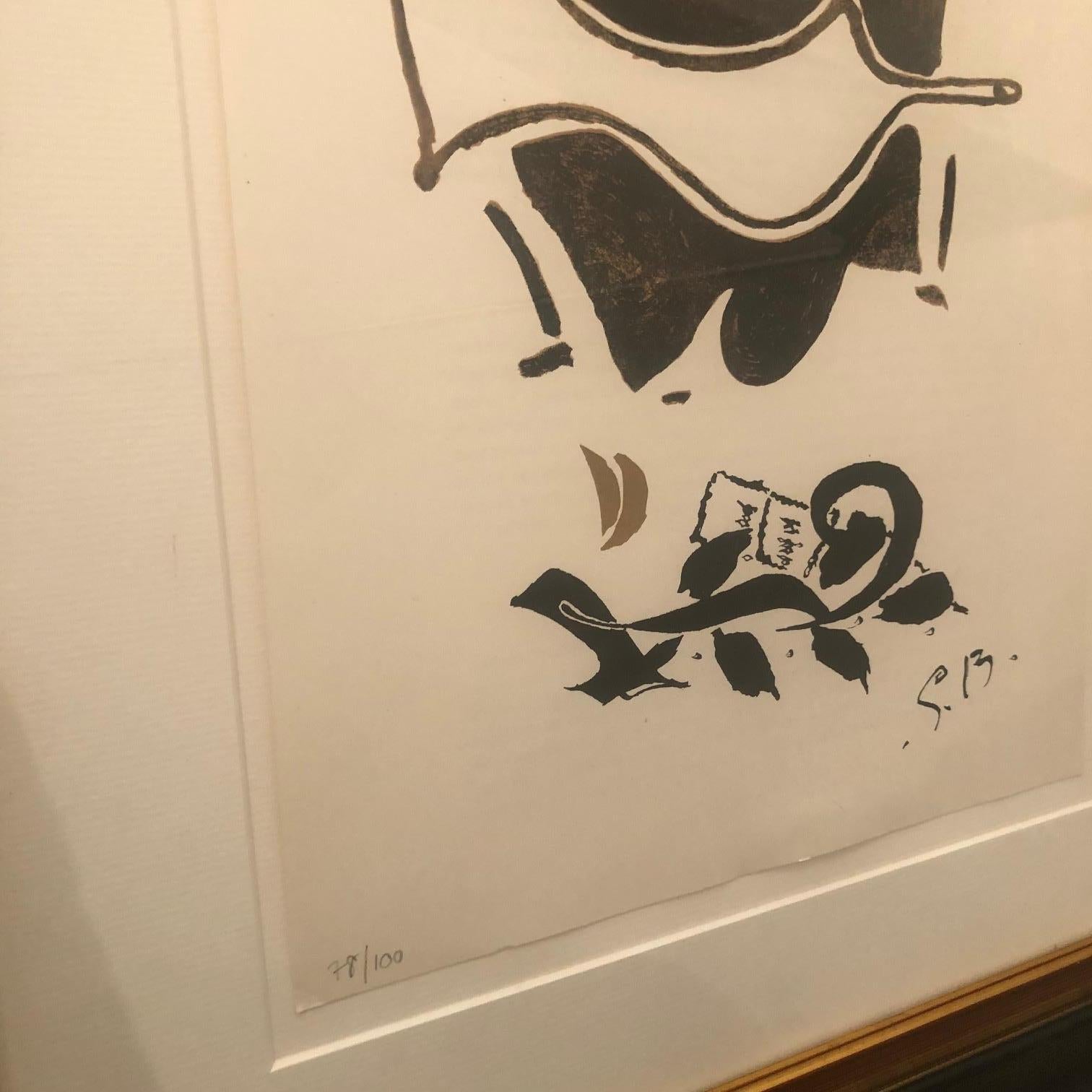 Colombe blanche - lithographie moderne originale du moderniste classique Georges Braque 3