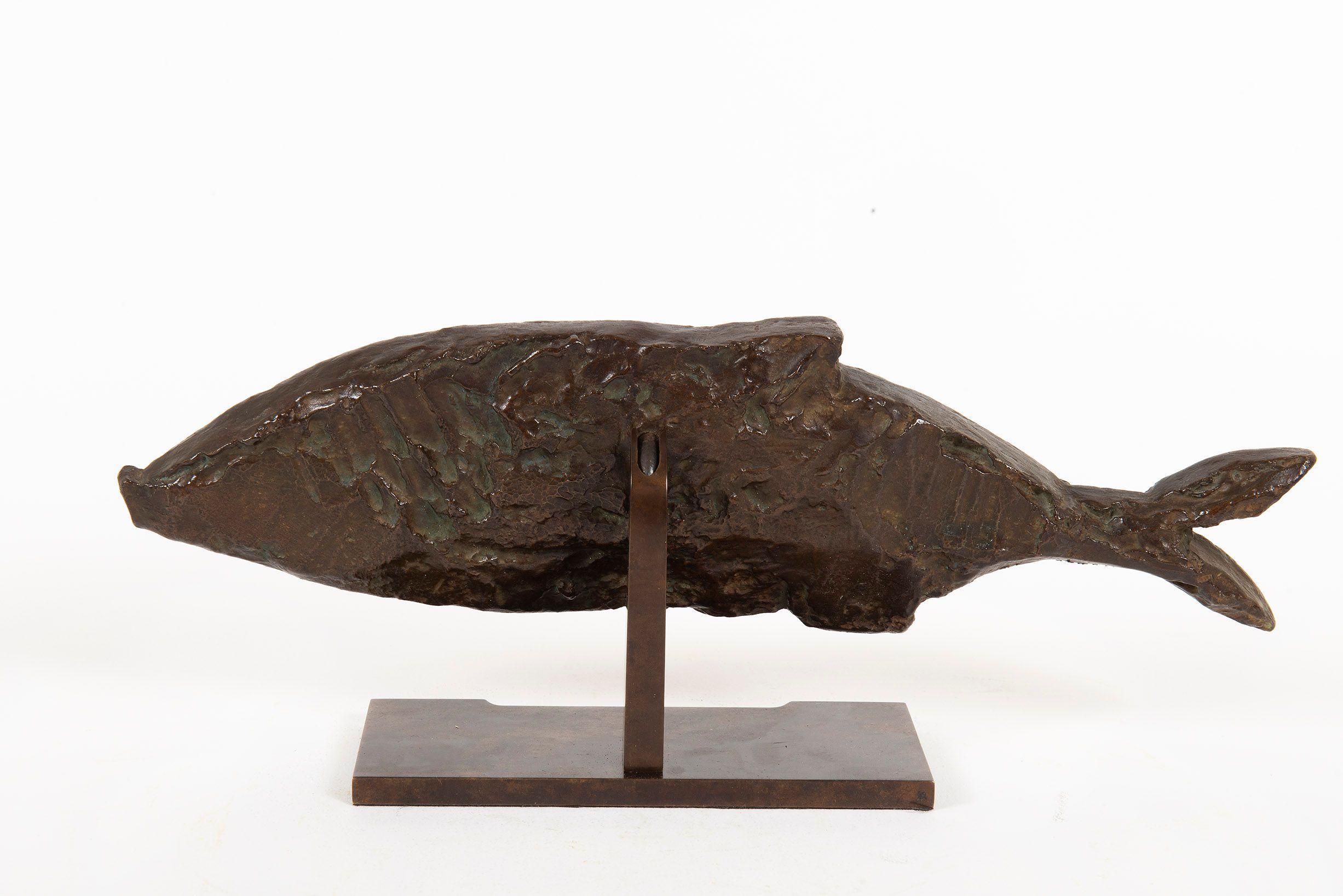 Poisson, Georges Braque, poisson, sculpture, bronze, années 1940, d'après-guerre, Valsuani en vente 5