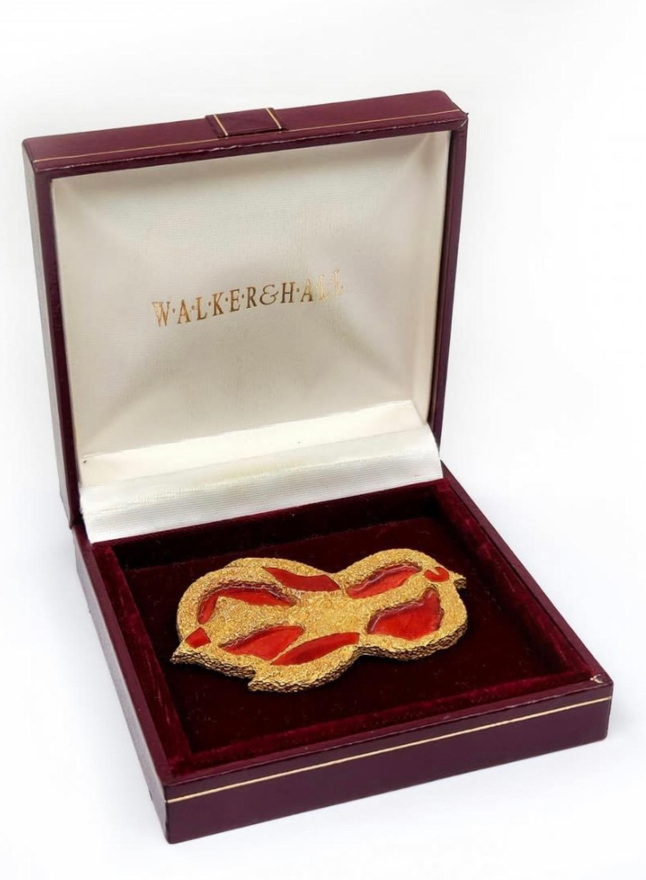 Rare 18 Karat Gold Enamel Georges Braque Sculpture Brooch For Sale 4